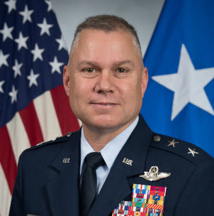 Maj. Gen. William G. Holt II is the Director Operations, Training and Force Development (J3/7), Headquarters United States Space Command, Peterson Air Force Base, Colorado. USSPACECOM is one of 11 Unified Commands under the Department of Defense and is responsible for deterring conflict, defending U.S. and allied freedom of action in the space area of operations, delivering combat-relevant space capability to the joint/combined force, and developing space forces to advance U.S. and allied interests in, through and from the space domain.